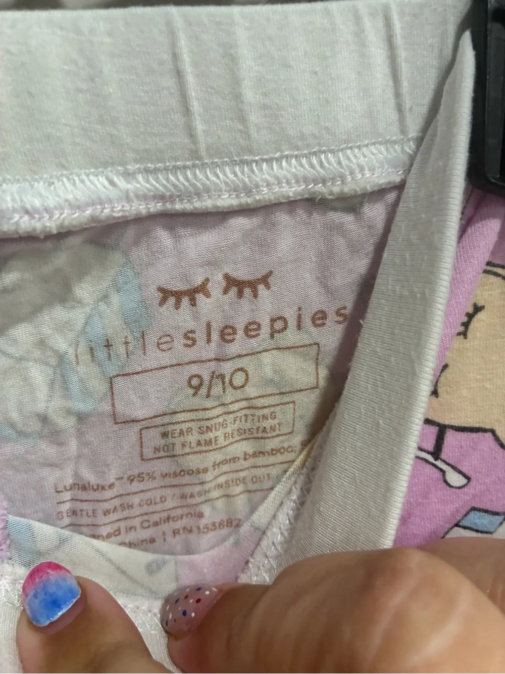 Little Sleepies Pink Breakfast Print Pajama Set for Kids
